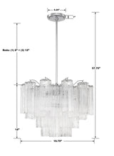 Addis 6 Light Aged Brass Chandelier ADD-306-AG-AM