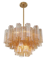 Addis 9 Light Aged Brass Chandelier ADD-308-AG-AM