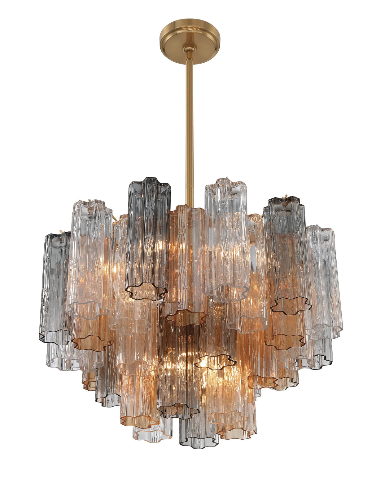 Addis 9 Light Aged Brass Chandelier ADD-308-AG-AM