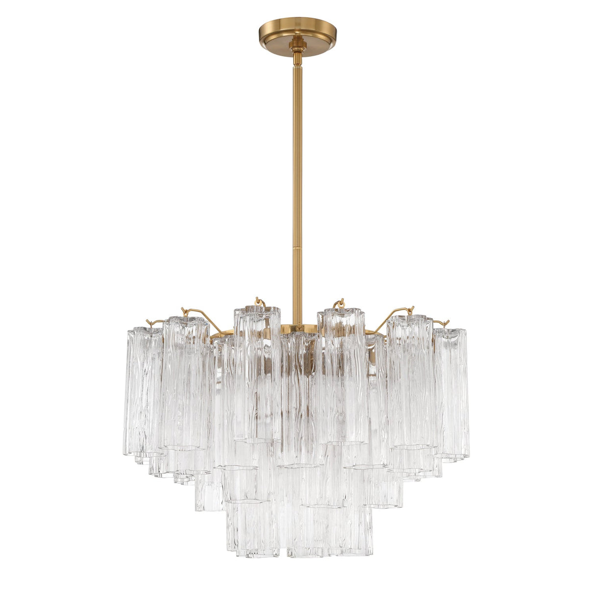 Addis 9 Light Aged Brass Chandelier ADD-308-AG-CL