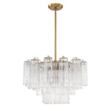 Addis 9 Light Aged Brass Chandelier ADD-308-AG-CL