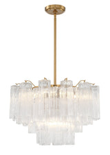 Addis 9 Light Aged Brass Chandelier ADD-308-AG-AM