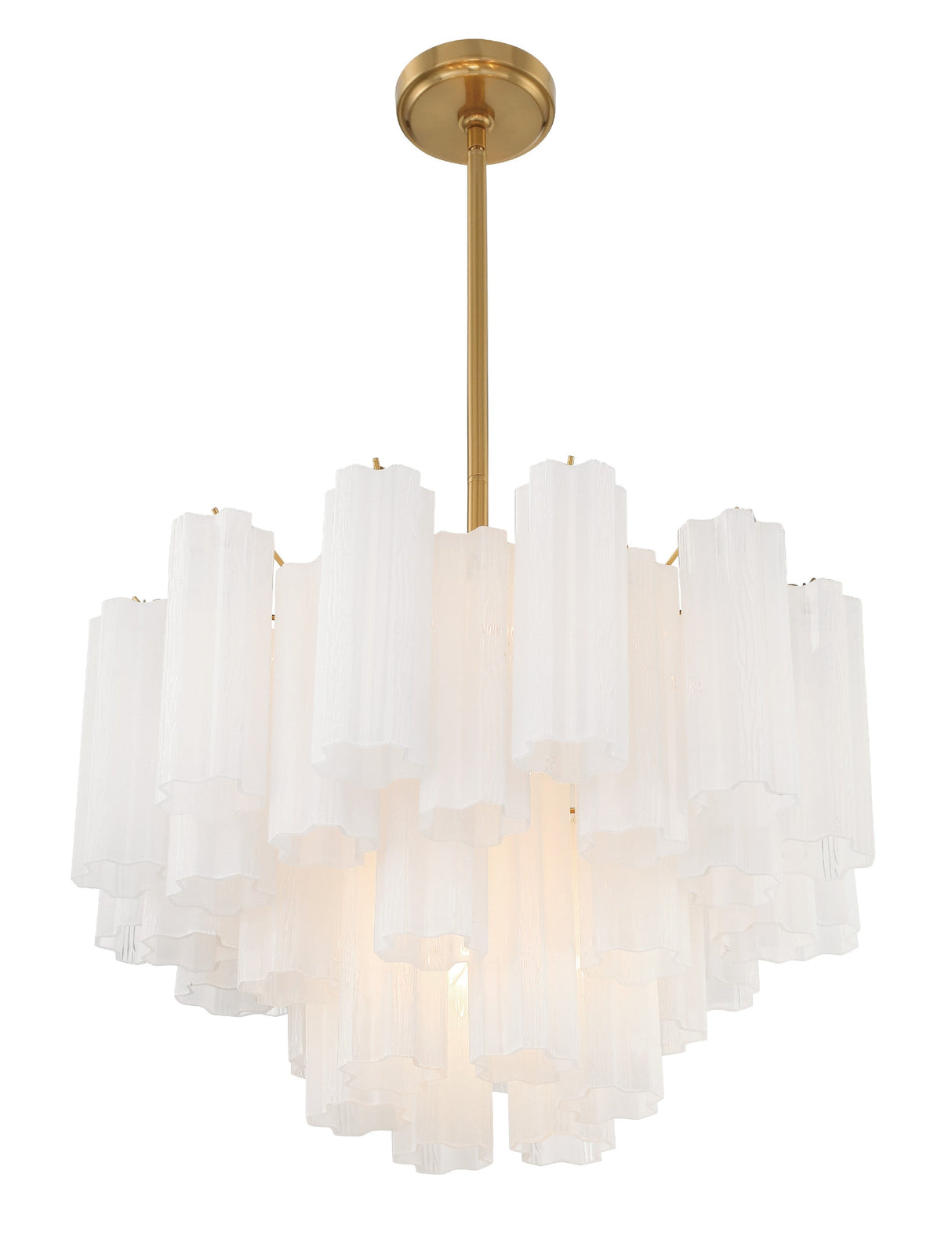 Addis 9 Light Aged Brass Chandelier ADD-308-AG-WH