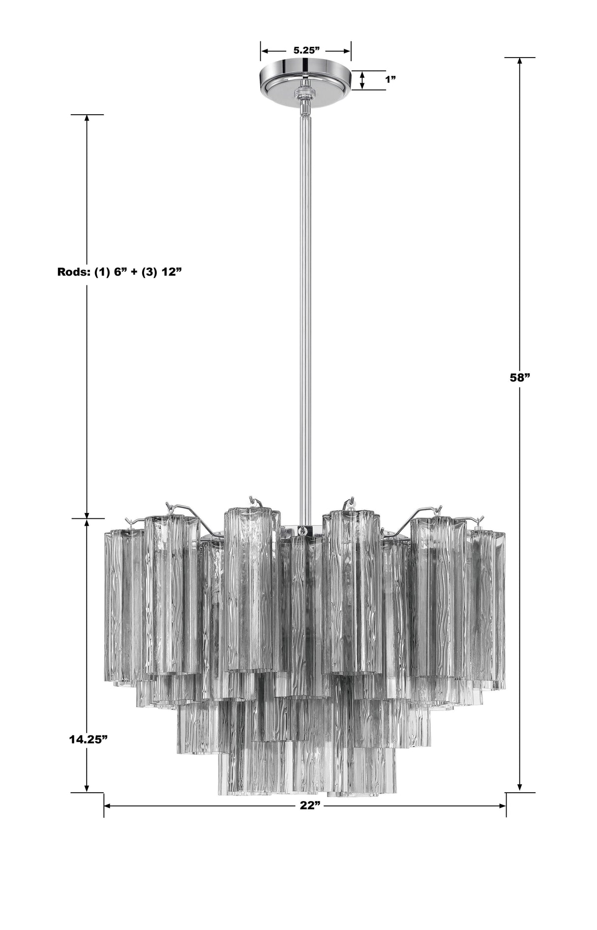 Addis 9 Light Aged Brass Chandelier ADD-308-AG-AM