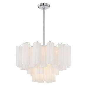 Addis 9 Light Polished Chrome Chandelier ADD-308-CH-WH