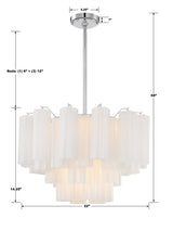 Addis 9 Light Aged Brass Chandelier ADD-308-AG-AM