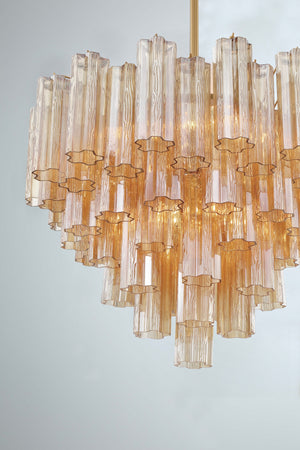 Addis 12 Light Aged Brass Chandelier ADD-312-AG-AM