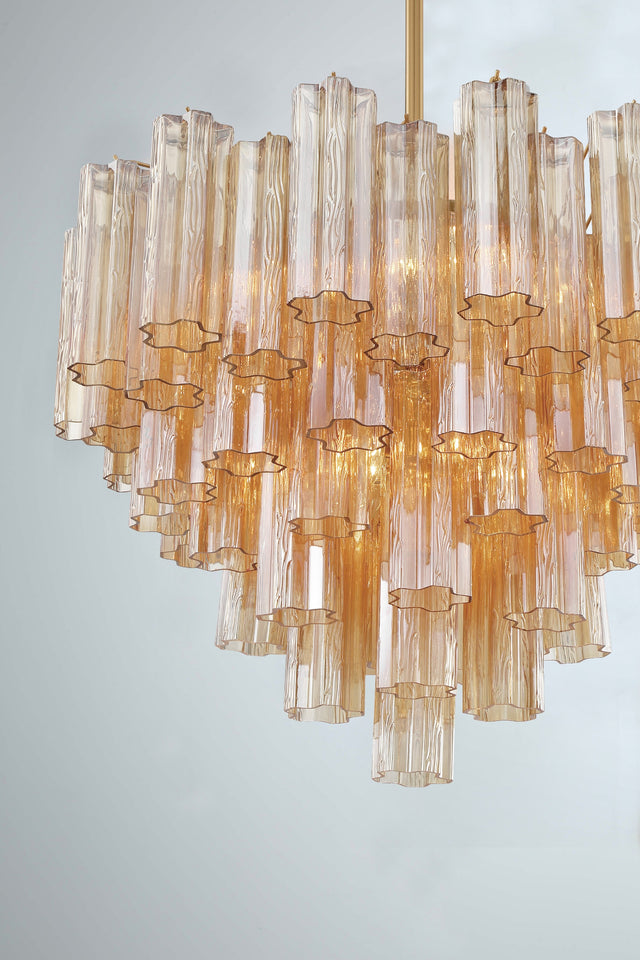 Addis 12 Light Aged Brass Chandelier ADD-312-AG-AM