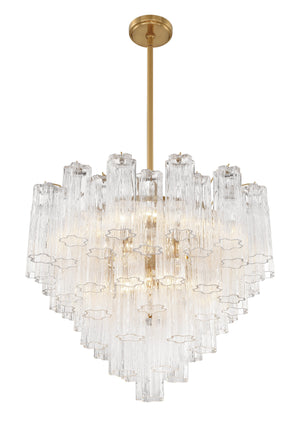 Addis 12 Light Aged Brass Chandelier ADD-312-AG-AM