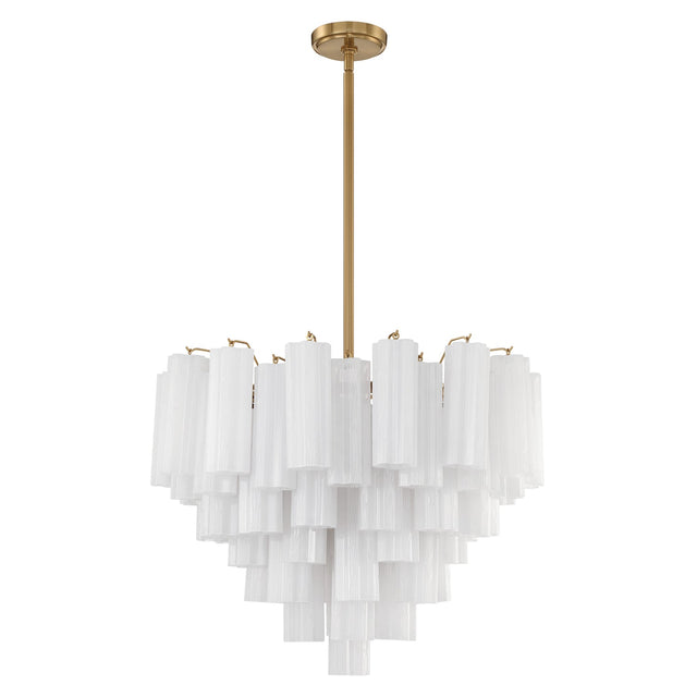 Addis 12 Light Aged Brass Chandelier ADD-312-AG-AM