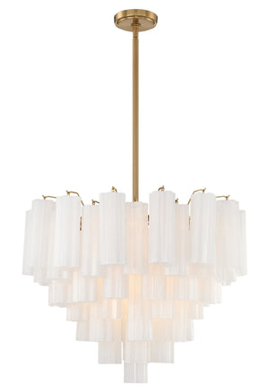 Addis 12 Light Aged Brass Chandelier ADD-312-AG-AM