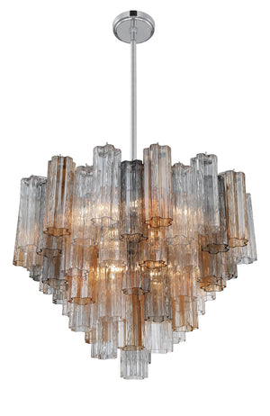 Addis 12 Light Aged Brass Chandelier ADD-312-AG-AM
