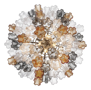 Addis 12 Light Aged Brass Chandelier ADD-312-AG-AM
