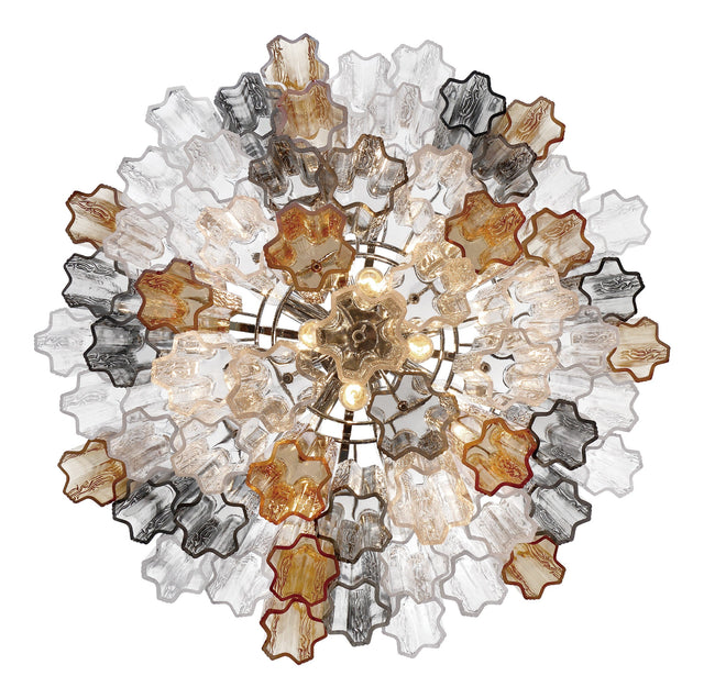 Addis 12 Light Aged Brass Chandelier ADD-312-AG-AM