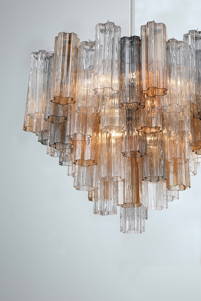 Addis 12 Light Aged Brass Chandelier ADD-312-AG-AM