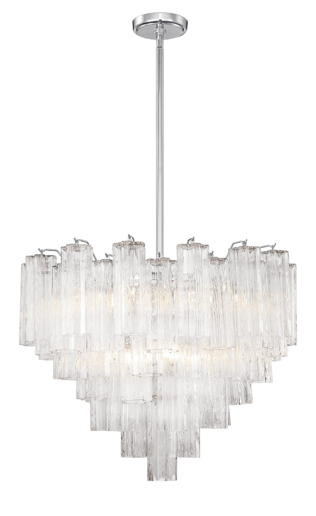 Addis 12 Light Aged Brass Chandelier ADD-312-AG-AM