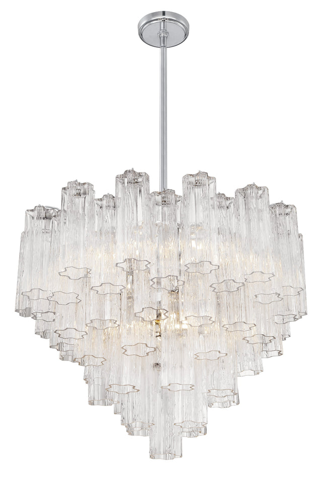Addis 12 Light Aged Brass Chandelier ADD-312-AG-AM