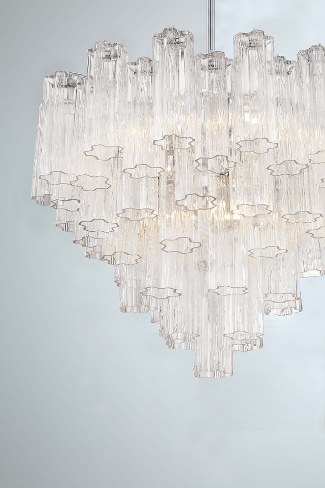 Addis 12 Light Aged Brass Chandelier ADD-312-AG-AM