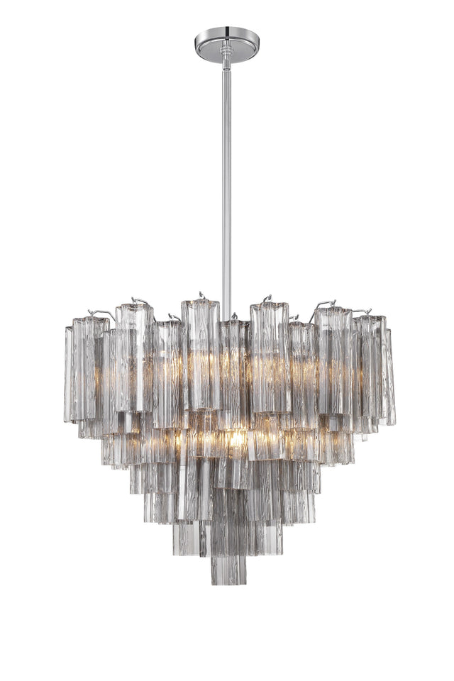 Addis 12 Light Aged Brass Chandelier ADD-312-AG-AM