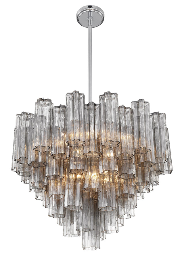 Addis 12 Light Aged Brass Chandelier ADD-312-AG-AM