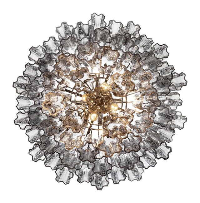 Addis 12 Light Aged Brass Chandelier ADD-312-AG-AM