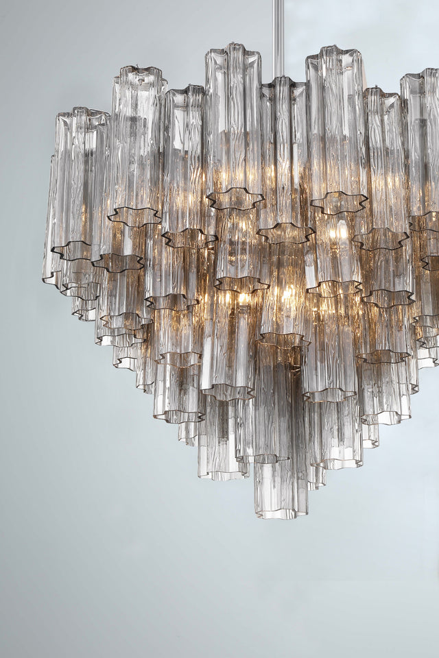 Addis 12 Light Aged Brass Chandelier ADD-312-AG-AM