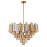 Addis 16 Light Aged Brass Chandelier ADD-316-AG-AM