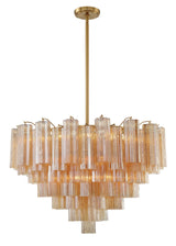 Addis 16 Light Aged Brass Chandelier ADD-316-AG-AM