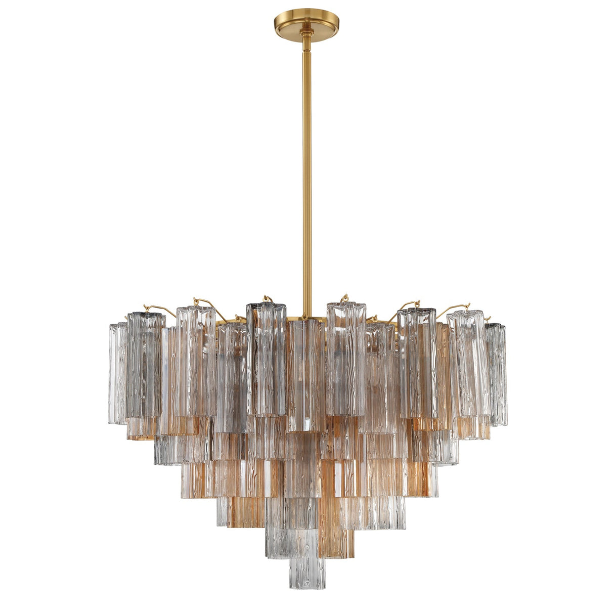 Addis 16 Light Aged Brass Chandelier ADD-316-AG-AM