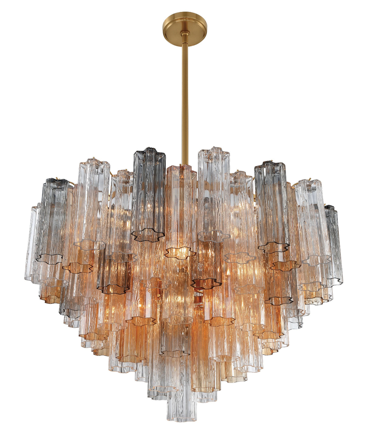 Addis 16 Light Aged Brass Chandelier ADD-316-AG-AM