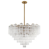 Addis 16 Light Aged Brass Chandelier ADD-316-AG-CL