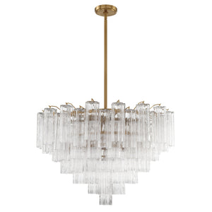 Addis 16 Light Aged Brass Chandelier ADD-316-AG-CL