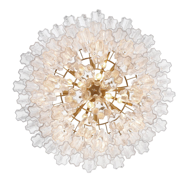 Addis 16 Light Aged Brass Chandelier ADD-316-AG-AM