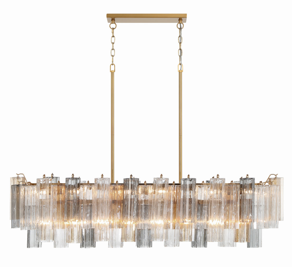 Addis 14 Light Aged Brass Chandelier ADD-317-AG-AU