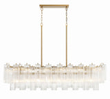 Addis 14 Light Aged Brass Chandelier ADD-317-AG-CL