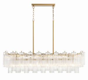 Addis 14 Light Aged Brass Chandelier ADD-317-AG-CL