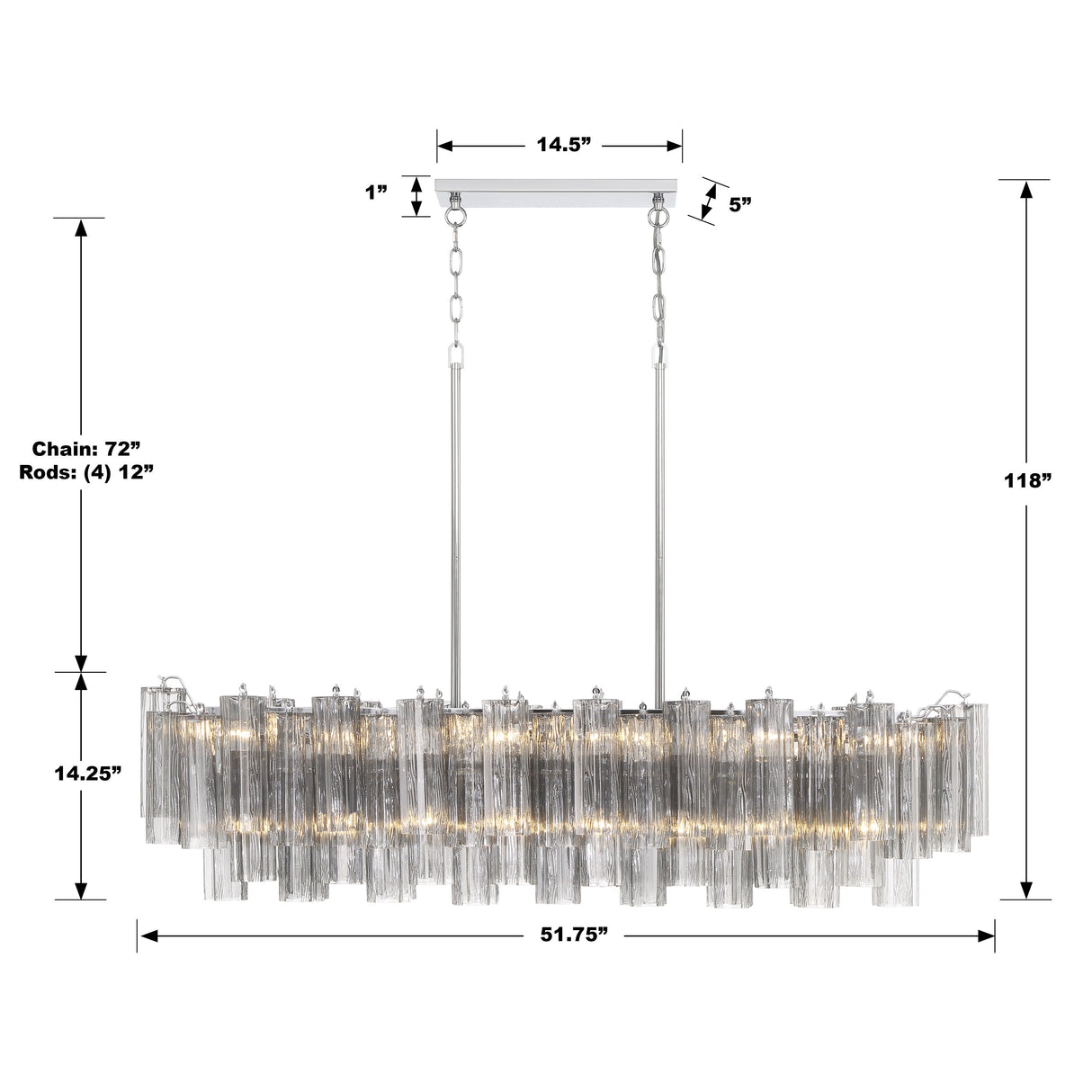 Addis 14 Light Aged Brass Chandelier ADD-317-AG-AM