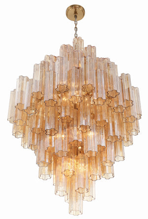 Addis 20 Light Aged Brass Chandelier ADD-319-AG-AM