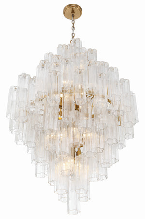Addis 20 Light Aged Brass Chandelier ADD-319-AG-AM
