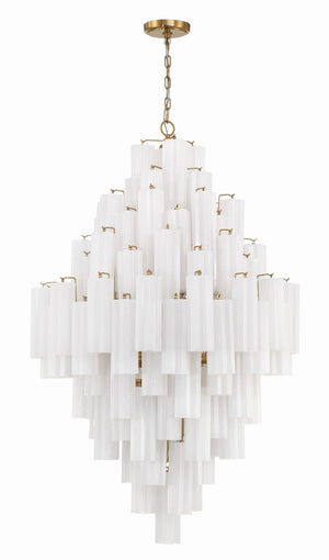 Addis 20 Light Aged Brass Chandelier ADD-319-AG-AM