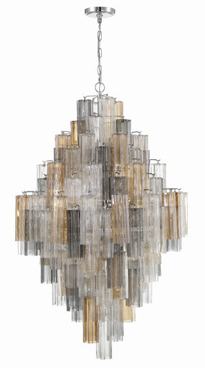Addis 20 Light Aged Brass Chandelier ADD-319-AG-AM