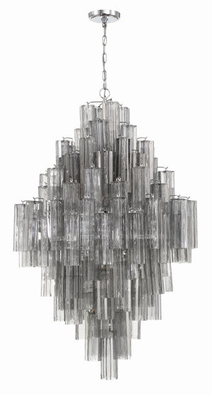 Addis 20 Light Aged Brass Chandelier ADD-319-AG-AM