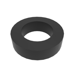 Amba Products Accessory AE-10R-MB 10mm Round Spacer (Qty of 2) for Antus or Sirio Collections - 0.375 x 1.5 x 1.5 in. - Matte Black Finish