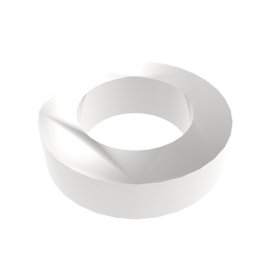 Amba Products Accessory AE-10R-P 10mm Round Spacer (Qty of 2) for Antus or Sirio Collections - 0.375 x 1.5 x 1.5 in. - Polished Finish