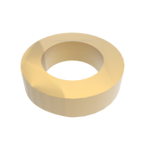 Amba Products Accessory AE-10R-SB 10mm Round Spacer (Qty of 2) for Antus or Sirio Collections - 0.375 x 1.5 x 1.5 in. - Satin Brass Finish