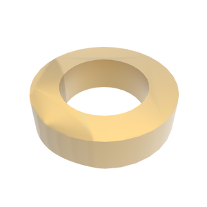 Amba Products Accessory AE-10R-SB 10mm Round Spacer (Qty of 2) for Antus or Sirio Collections - 0.375 x 1.5 x 1.5 in. - Satin Brass Finish