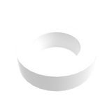 Amba Products Accessory AE-10R-W 10mm Round Spacer (Qty of 2) for Antus or Sirio Collections - 0.375 x 1.5 x 1.5 in. - White Finish