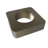 Amba Products Accessory AE-10S-BB 10mm Square Spacer (Qty of 2) for Quadro or Vega Collections - 0.375 x 1.5 x 1.5 in. - Brushed Bronze