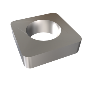 Amba Products Accessory AE-10S-B 10mm Square Spacer (Qty of 2) for Quadro or Vega Collections - 0.375 x 1.5 x 1.5 in. - Brushed Finish