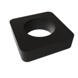 Amba Products Accessory AE-10S-MB 10mm Square Spacer (Qty of 2) for Quadro or Vega Collections - 0.375 x 1.5 x 1.5 in. - Matte Black Finish